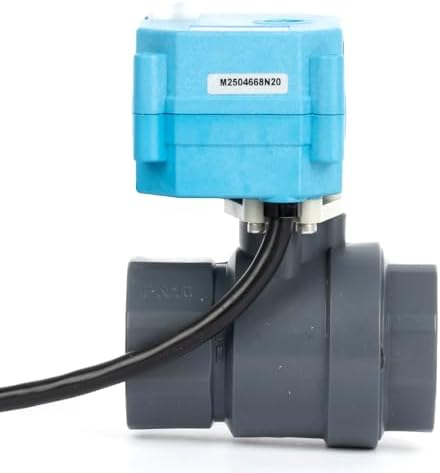 U.S. Solid 1” PVC Motorized Ball Valve - Plastic Electrical Ball Valve, 2 Wire Auto Return, AC 110~230V, Normally Closed - Image 5