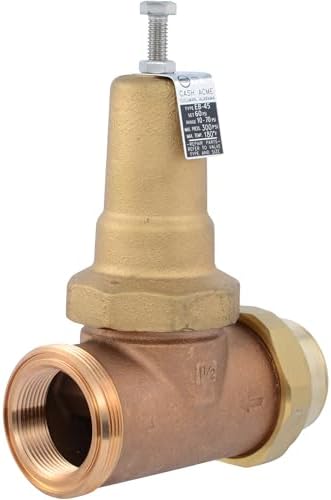 Cash Acme EB45 Pressure Regulating Valve, Single Union, 1-1/2 Inch NPT Female x NPT Female, Metal Top, 60 PSI, PVA41M-SUTH-60 by CashAcme