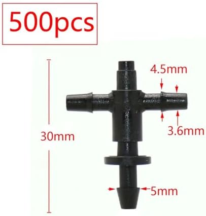 Garden Supplies 2L 4L 8L Pressure Compensating Dripper 2/4-way Arrow Dropper Connector Cross Water Splitter for Arrow Drip System Emitter Nozzle(D) - Image 4