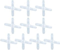 10pcs 1/2" Barbed Cross Connectors Fittings, Polypropylene, Autoclavable by COBETTER
