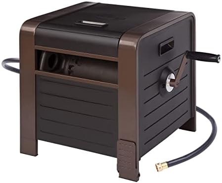 Liberty Garden 200' Hose Storage Box, Bronze, 23 x 16.9 x 18.15 inches & Bionic Steel 100 FT Flexible Stainless Steel Garden Hose - Image 2