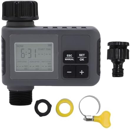 Automatic Irrigation Timer, LCD Display Watering Timer Drip Irrigation Controller System Watering Controller for 3/4-1/2 Inch Faucet Outdoor Garden Courtyard - Image 6