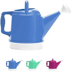 Bloem Deluxe 2 Gallon Plastic Watering Can - Indoor/Outdoor with 256 Fl Oz Capacity, Removable Nozzle, Shatterproof, Peri-Blue by Bloem