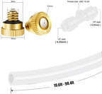 Micro Spray Misting Drip Kit Outdoor Misters Cooling System Misting System Garden Irrigation Misting Sprinkler System for Outside Garden Greenhouse Umbrella (Size : 23M(75.4ft)-36 nozzles) - Image 3