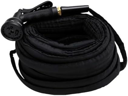 Asixxsix 100ft Garden Hose with 10 Function Nozzle by Asixxsix