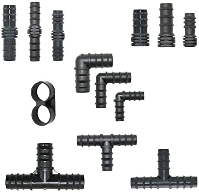Connector 40 Pieces of 16/20/25mm Garden Hose Three-Way Elbow End Direct Head 16/20/25mm PE Hose Manifold Repair 90 Degree Joint (Color : 20mm x 40pcs) - Image 7