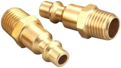 Coupler and Plug Kit, 1/4 Inch NPT, Solid Brass - Image 5