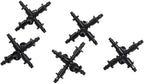 4/7MM 6-Way Garden Water Connector for Micro Tubing 1/4'' Hose Water Splitters Micro Irrigation Coupling Adaptor Barbed(5 PCS) - Image 5