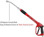 Upgraded Pressure Washer Gun with Extension Replacement Wand, M22 Fitting,7 Inch 30 Degree Curved Rod, 5 Nozzle Tips, 5000 PSI, 47 Inch - Image 6