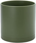 D'vine Dev Plastic Planter Pot with Saucer, 12 in, Olive, 74-X-I-3 by DvineDevPlanterPotsandStand