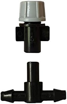 Garden Lawn Sprinkler Irrigation System 10Pcs Plastic Atomizing Nozzle with T-Connector for Greenhouse Micro-Irrigation Watering Sprayer Head by Unknown