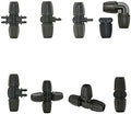 Hose Connector Adapter 50Pc Drip Irrigation 8mm To 4mm Garden Hose Connector T-shaped Elbow End Plug Direct Repair 8/11 To 4/7mm Water Separator With Lock (Color : Tee) by Unknown