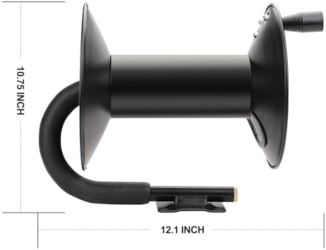 Manual Hose Reel, Suitable for 100FT Air Compressor Hose with 1/4’’ NPT Threads - Image 4
