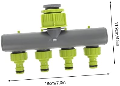4 Way Garden Hose Splitter Y Adapter with Individual Control - Image 7