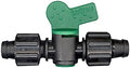 USA MADE - PREMIUM Drip Tape Irrigation Tubing (SHUT OFF VALVE, 25 Pack) (5/8" or .625" - .645") Universal Perma-Loc Connector Barbed Locking Fitting - Fits All Brands 16mm Drip Tape AG Tubing by OneStopOutdoor