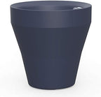 Crescent Garden TruDrop Rim Modern Self Watering Planter with Water Level Indicator, Indoor/Outdoor Weather-Safe Round Plant Pot, Grow Healthy Plants & Flowers - 22" W (Midnight) by CrescentGarden
