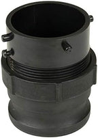 Lippert Components 360785 Waste Master RV Sewer Hose Male Bayonet Fitting Converter , Black by Lippert