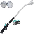 QUOBAS 24"Watering Wand with Interchangeable Spray Head, Garden Hose Nozzle by QUOBAS