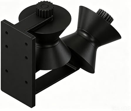 Wall-Mounted Garden Hose Guide for Corner and Flat Wall, PETG, UV-Resistant, Protects Hose from Damage,Black (Straight wall) by Unknown