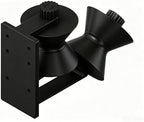 Wall-Mounted Garden Hose Guide for Corner and Flat Wall, PETG, UV-Resistant, Protects Hose from Damage,Black (Straight wall) by Unknown