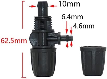 Hose Connector Adapter 50Pc Drip Irrigation 8mm To 4mm Garden Hose Connector T-shaped Elbow End Plug Direct Repair 8/11 To 4/7mm Water Separator With Lock (Color : Direct) - Image 3