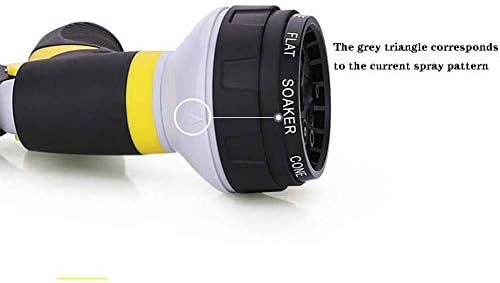 Hose Nozzle, Garden Spray Nozzle, 8 Patterns Thumb Control Heavy Duty Hose Nozzle - Image 5