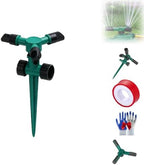 360-Degree Rotating Garden Sprinkler for Yard Large Area Coverage, Automatic Water Sprayer Irrigation for Garden, Adjustable Angle Water Sprinklers for Yard Lawn Greenhouse Vegetable Watering (1pcs) by Krisuary