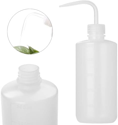 8PCS 500ml Squirt Bottles, Plastic Wash Bottles, Lab Squeeze Bottle with Scale Labels, for Laboratory, Tattoo Artists, Hair Salon, Gardening (4 Mix Colors) - Image 5
