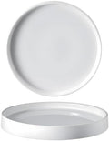 Ceramic Plant Saucer 8.5 Inch 2 Pack White, Fits Pot Base Under 8 Inch by saffruff