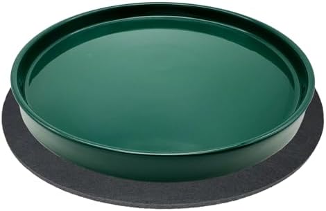 Yukfona Ceramic Plant Saucer Tray 1 Pcs 10 Inch Green, 10.83" OD x10.24 ID x1.1 Deep| Fits Flower pots Bottom≤ 10.24", Heavy Duty Glazed Round Planter Drip with Catch Basin for Indoor Outdoor Plants by YUKFONA