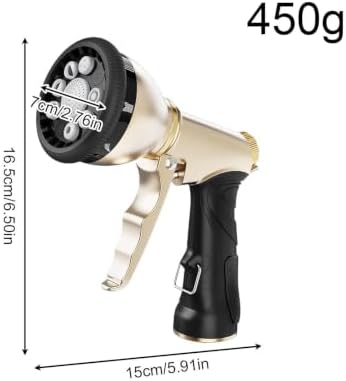 High Pressure Garden Hose Nozzle - 9-Modes Automotive Portable Sprayer - Image 5