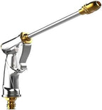 Adjustable Garden Sprayer High Pressure Water Hose Nozzle Spray Gun for Watering Plants(Gray long Mouth) by Unknown
