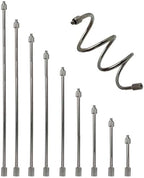 15 Pack Flexible Nozzle Extension for 3/16 UNC Fog Nozzle, Atomization Sprayer Nozzle Extensions Misting Extended Pole, High Pressure Stainless Steel Misting Nozzles(Size:Pole 35cm) by Unknown