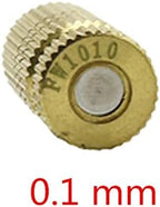 Gardening Irrigation Dripper Brass High Pressure Mist Cooling Nozzle with External Thread Garden Tools and Equipment Industrial Cooling System 1 Piece (Color : 0.1 mm) - Image 2