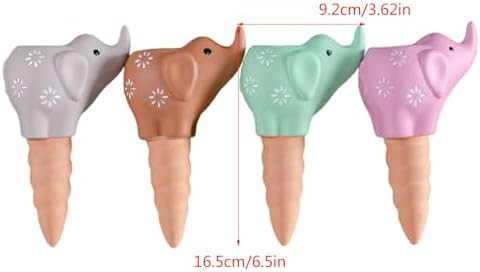 4Pcs Self Watering Spikes Elephant Terracotta Watering Stakes Devices Vacation Self Watering Stakes For Indoor Outdoor Watering Cones - Image 3