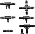 Hose Connector Adapter 100 8mm To 4mm Reducing Hose Connectors T-shaped Elbow Straight Elbow 3/8" 8/11 6mm 1/4" 4/7mm Irrigation Fittings (Color : 3I8 to 2way 1I4) by Unknown