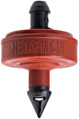 Netafim Self Piercing Pressure Compensating Emitters with Internal Check Valve, Red, 2.0 GPH (Dripper, 100, Pack) by Netafim