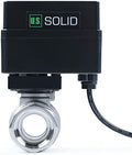 U.S. Solid Motorized Ball Valve- 3/4" Stainless Steel Ball Valve with Full Port, 9-36V AC/DC, 2 Wire Auto Return Setup, Normally Open (N/O) by USSolid