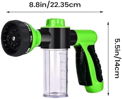 Foam Cannon Pressure Washer, Adjustable Spray Patterns, High Pressure Leakproof Washer, Spray Nozzles for Garden Hose - for Plant Irrigation - Image 5