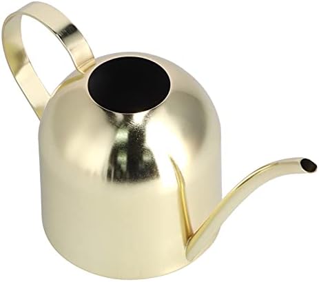 Watering Can Indoor Vintage Stainless Steel Large Capacity 1000ml Watering Kettle Pot Gold for Indoor Gardening and Family Patio Gardening - Image 6