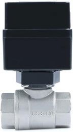 U.S. Solid Motorized Ball Valve- 1/2" Stainless Steel Ball Valve with Full Port, 9-36V AC/DC, 2 Wire Auto Return Setup, Normally Closed (N/C) - Image 4