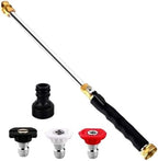 Jet Nozzle Power Sprayer High Pressure Hose Nozzle Washer Tools for Patio Garden Driveway Outdoor Cleaning by Unknown