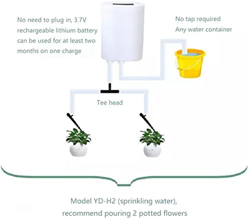 2X 2 Head Pump Timer System Outdoor Automatic Watering Pump Controller Flowers Plants Sprinkler Drip Irrigation Device - Image 4