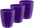 Santino 5.9 Inch ORCHIDEA Self Watering Pots for Orchids in Violet (Set of 3) - Decorative Wicking Planter with w/Great Aerification, Drainage and Water Level Indicator by Smart+Planters