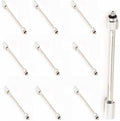 10pcs Brass Mister Nozzle Extensions 1/8 & 3/16 Flexible Mist Rods 30cm (11.8in) for Outdoor Garden Humidification & Cooling Ideal for Plants & Greenhouses by Unknown