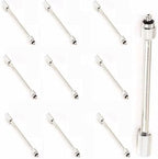 10pcs Flexible Brass Mister Nozzle Extensions 1/8" & 3/16" Mist Rods for Outdoor Garden Humidification & Cooling 10cm (3.9In) Flexible Spray Tips by Unknown