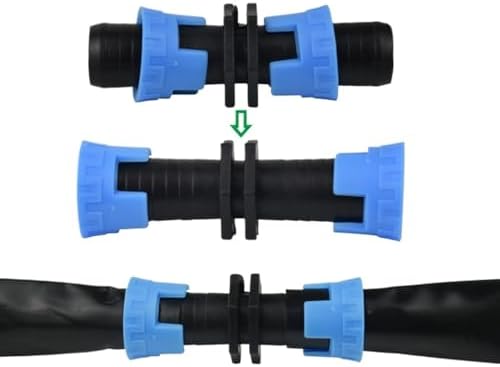 16mm 5/8" Drip Irrigation Tape Shut-Off Valve End Plug Connector Lock Garden Watering System Greenyhouse to p/;vc Hard Pipe(KSL02-335-20PCS) - Image 3