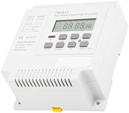 TM 163 Three Phases 380V Smart Digital Weekly Programmable Control Power Timer Switch, Time Relay Programmable Timer Switch for Water Pump Fish Pond Oxygenation Rice Steam - Image 2