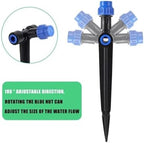 Garden Supplies Adjustable 1/4" Irrigation Misting Dripper 360degree Sprinkler Drip Watering Tool 4/7mm Hose Garden Yard Nozzle(50 PCS) - Image 6