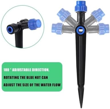 Garden Supplies Adjustable 1/4" Irrigation Misting Dripper 360degree Sprinkler Drip Watering Tool 4/7mm Hose Garden Yard Nozzle(5 PCS) - Image 6
